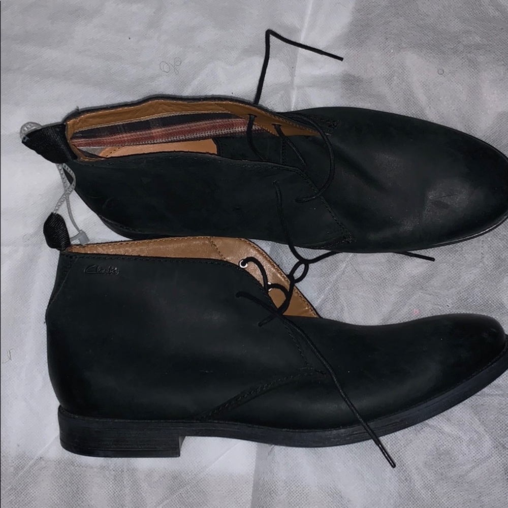 🔥🔥Men’s NEW black Clark’s boots Sz 12 NWOT🔥🔥